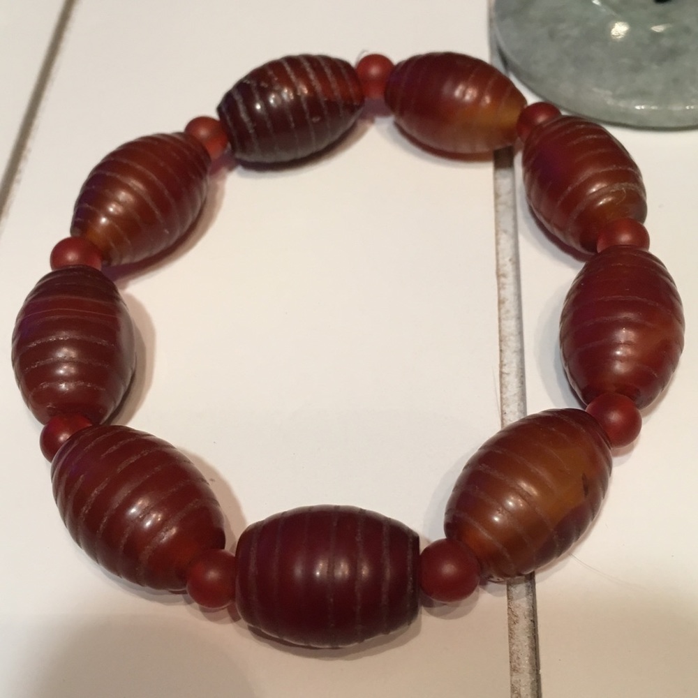 Brown jade bracelet